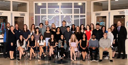 Picture of the 2022 students with their scholarship donors